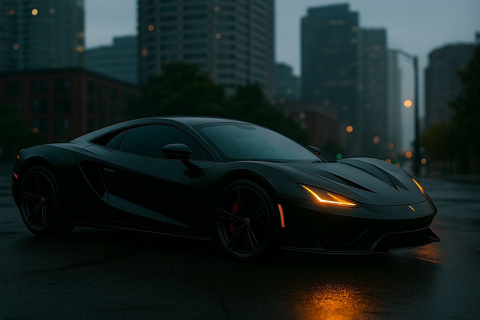 super car in motion